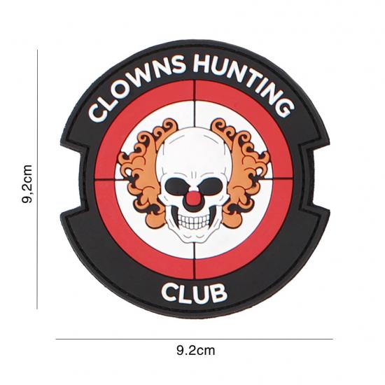 Patch 3D PVC Clowns Hunting Club Rouge