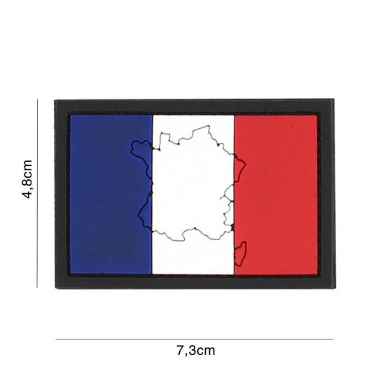 Patch 3D PVC France avec contour