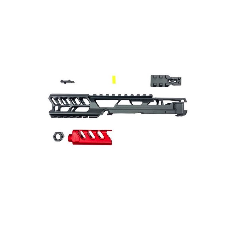 Culasse AAP01 Fuku-2 CNC noire / rouge Long