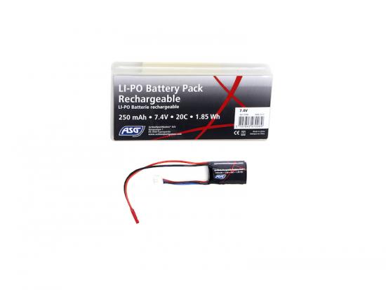 Batterie lipo HPA 7.4V 250mah ASG