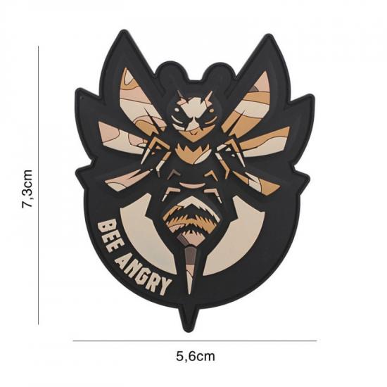 Patch PVC Bee Angry Woodland