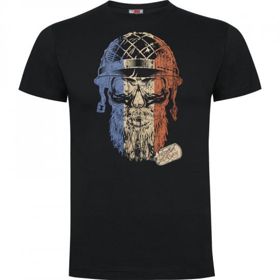 Tee-shirt Noir French Veteran