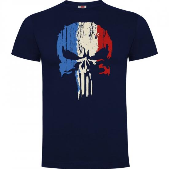 Tee-shirt marine Punisher France