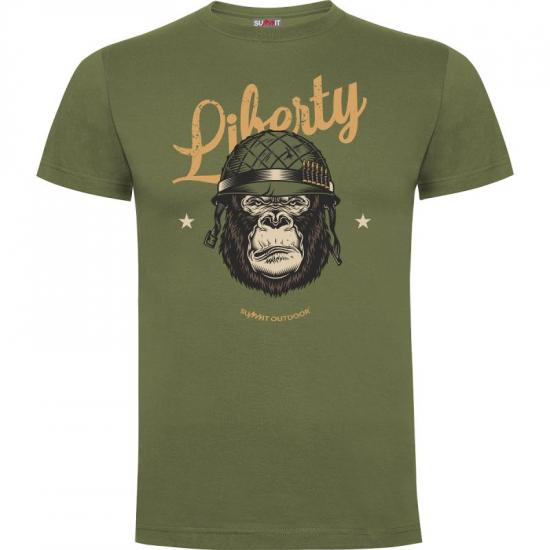 Tee-shirt vert kaki Liberty or Death
