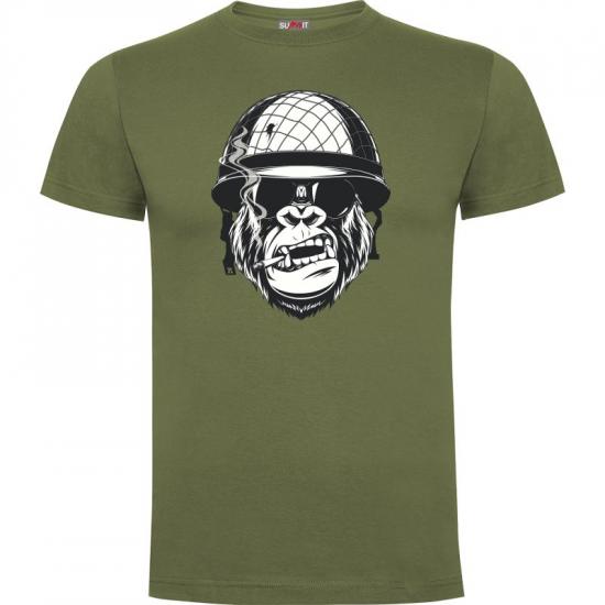 Tee-shirt olive Gorille