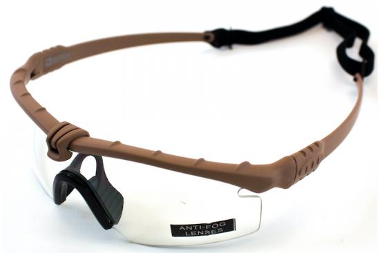 Lunettes Battle Pro Thermal Tan/Clear Nuprol