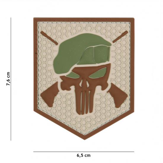 Patch PVC Commando Punisher Coyote