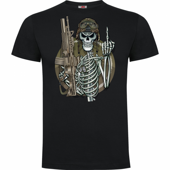 Tee-shirt noir Squelette