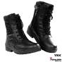 Chaussures de Sniper noire avec zipp YKK